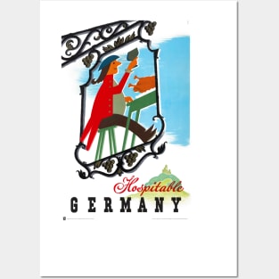 Vintage Travel Poster Hospitable Germany Posters and Art